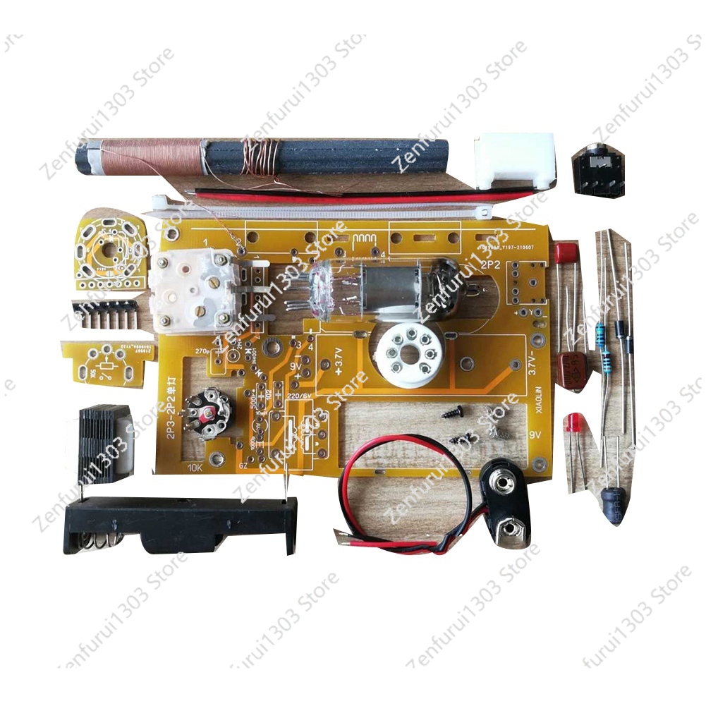 Diy Electronics Radio - ชุด DIY 2P2 หลอดอิเล็กทรอนิกส์ หลอดเดี่ยว วิทยุคลื่นกลาง