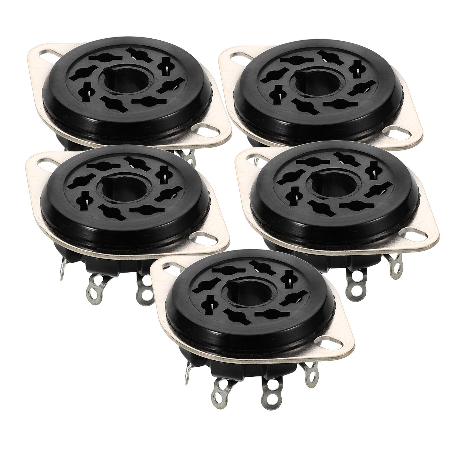 Diy Electronics Tpu - 5 ชิ้น ซ็อกเก็ตหลอดอิเล็กทรอนิกส์ บาเกไลท์ 8 พิน
