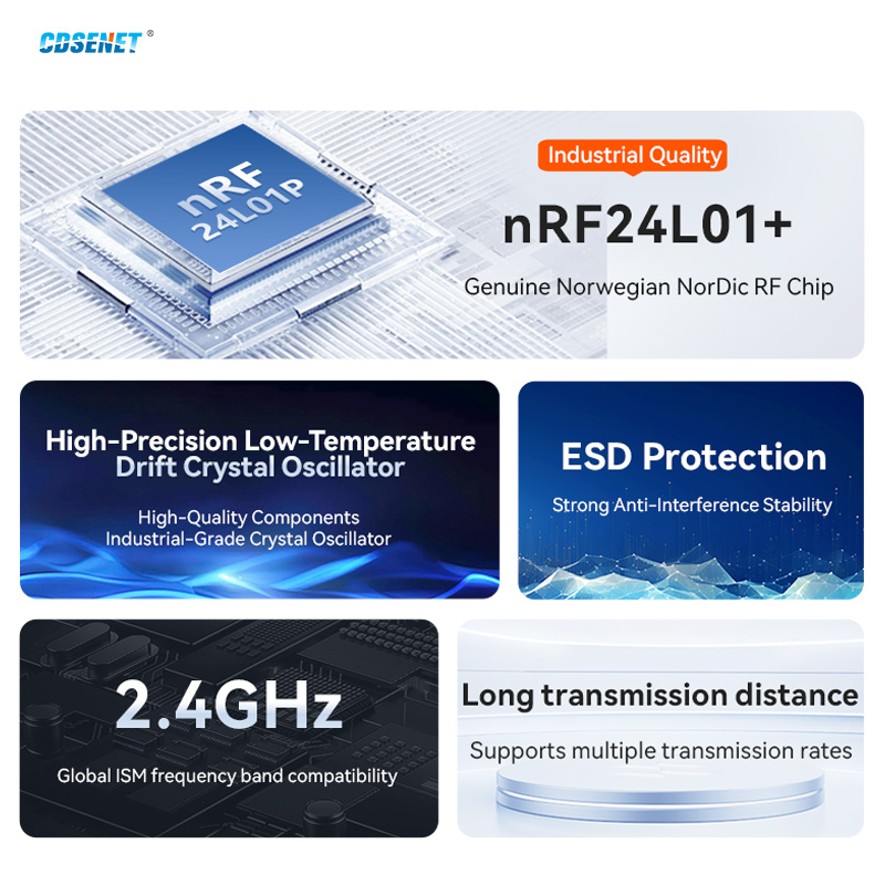 Nrf24L01 Module Wireless - 2 ชิ้น nRF24L01+ PA LNA 2.4GHz