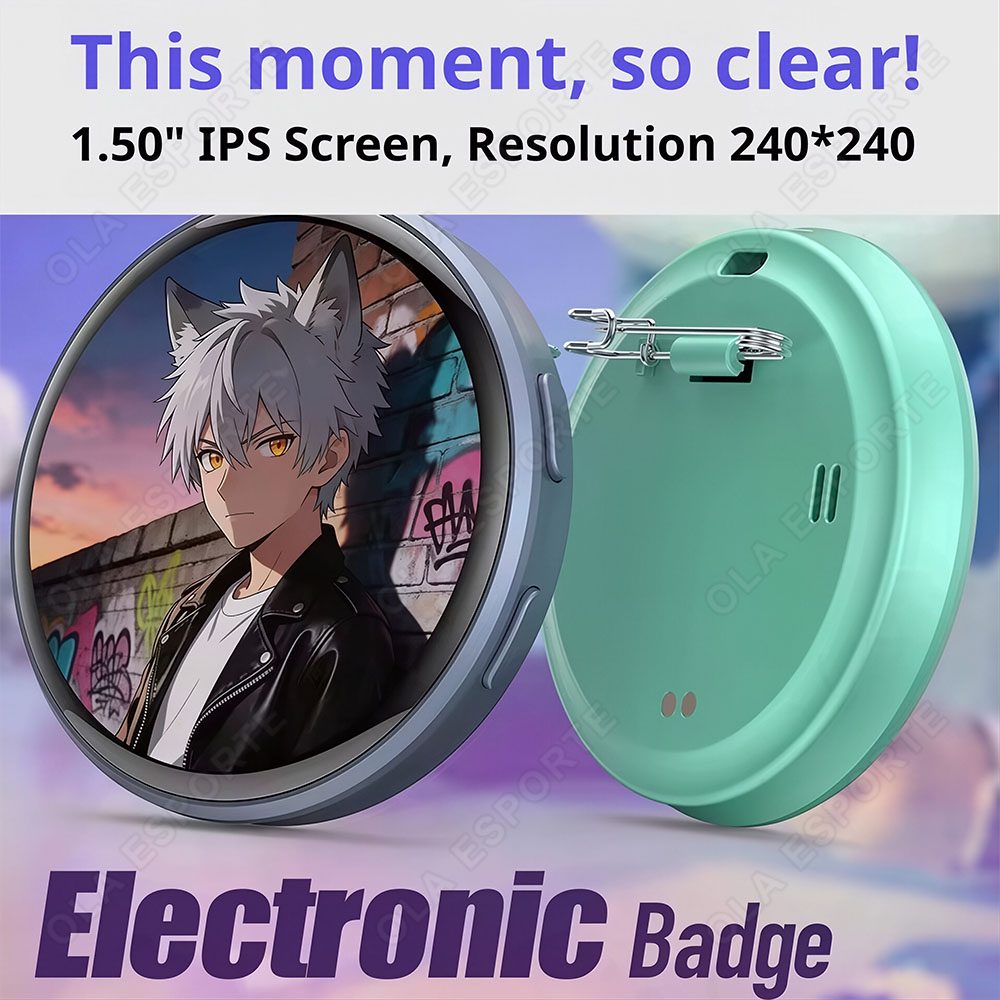 Diy Electronics Videos - ป้ายอิเล็กทรอนิกส์อัจฉริยะแบบไดนามิก ป้าย LED ดิจิทัลลายอนิเมะ พร้อมระบบสัมผัสสำหรับอัปโหลดรูปภาพ GIF