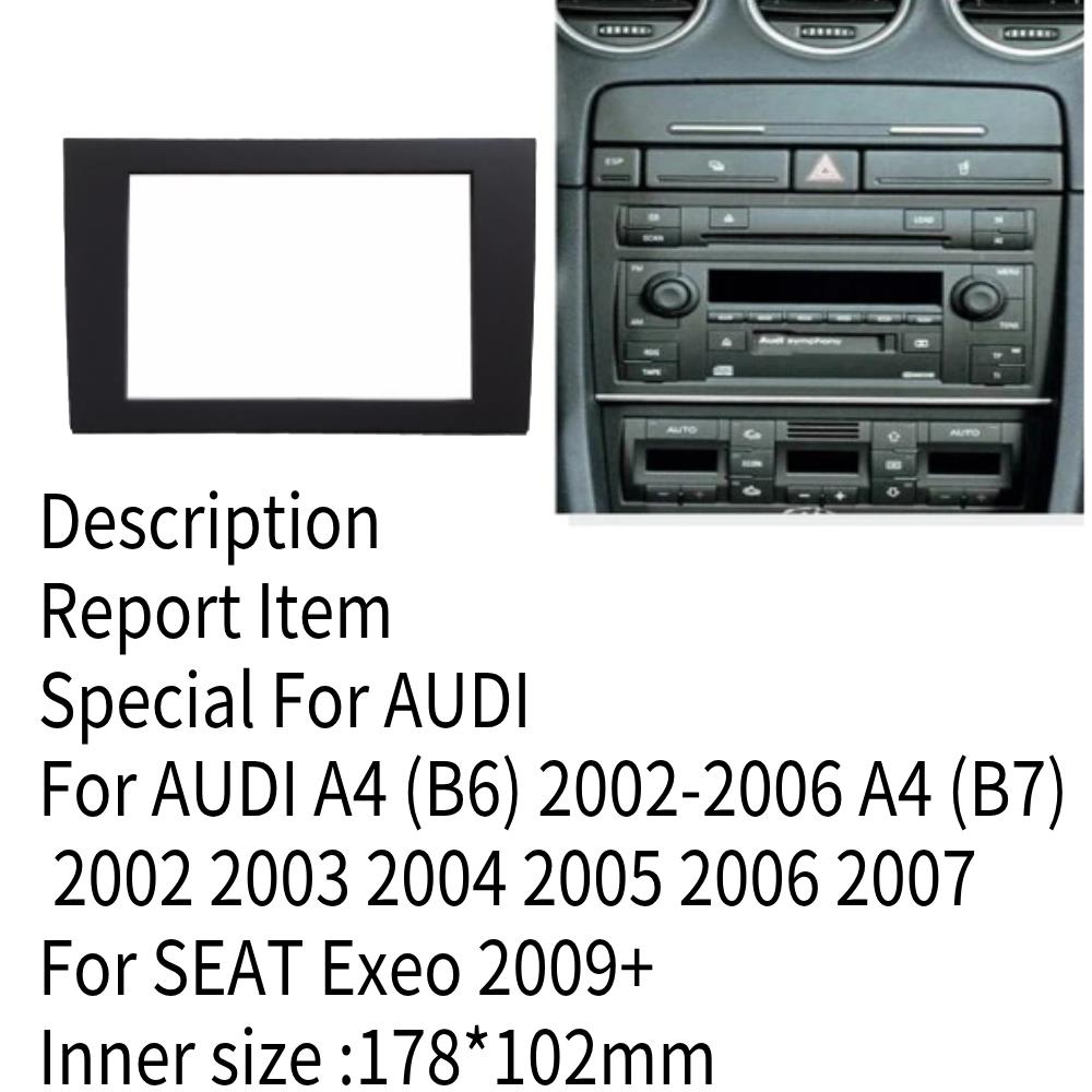 Diy Electronics Radio - แผงหน้าปัดวิทยุติดรถยนต์แบบคู่สำหรับ A4 Audi (B6)2002-2006 A4 (B7)2002-2007/ที่นั่ง