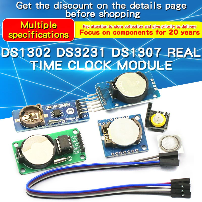 Rtc Module Ds3231 - 1PCS DS1302/DS1307/PCF8563/DS3231 AT24C32 I2C IIC หน่วยความจํา