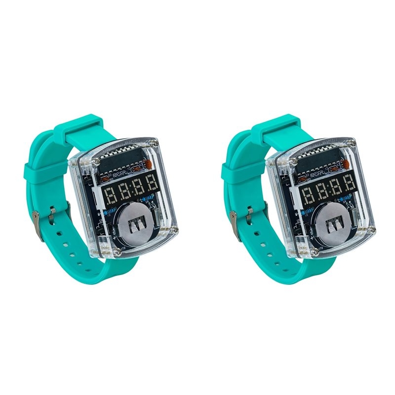 Diy Electronics Watch - ชุดอุปกรณ์นาฬิกา LED DIY 2 ชิ้น หน้าจอ