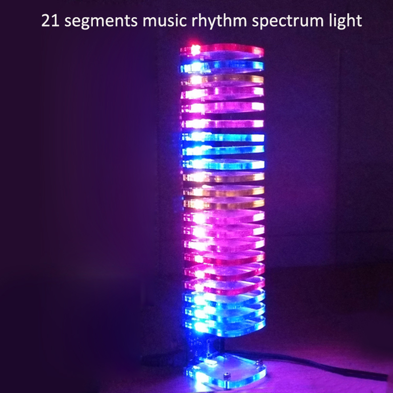 Diy Electronics Market - Cube 21-Segment LED Music Rhythm Spectrum