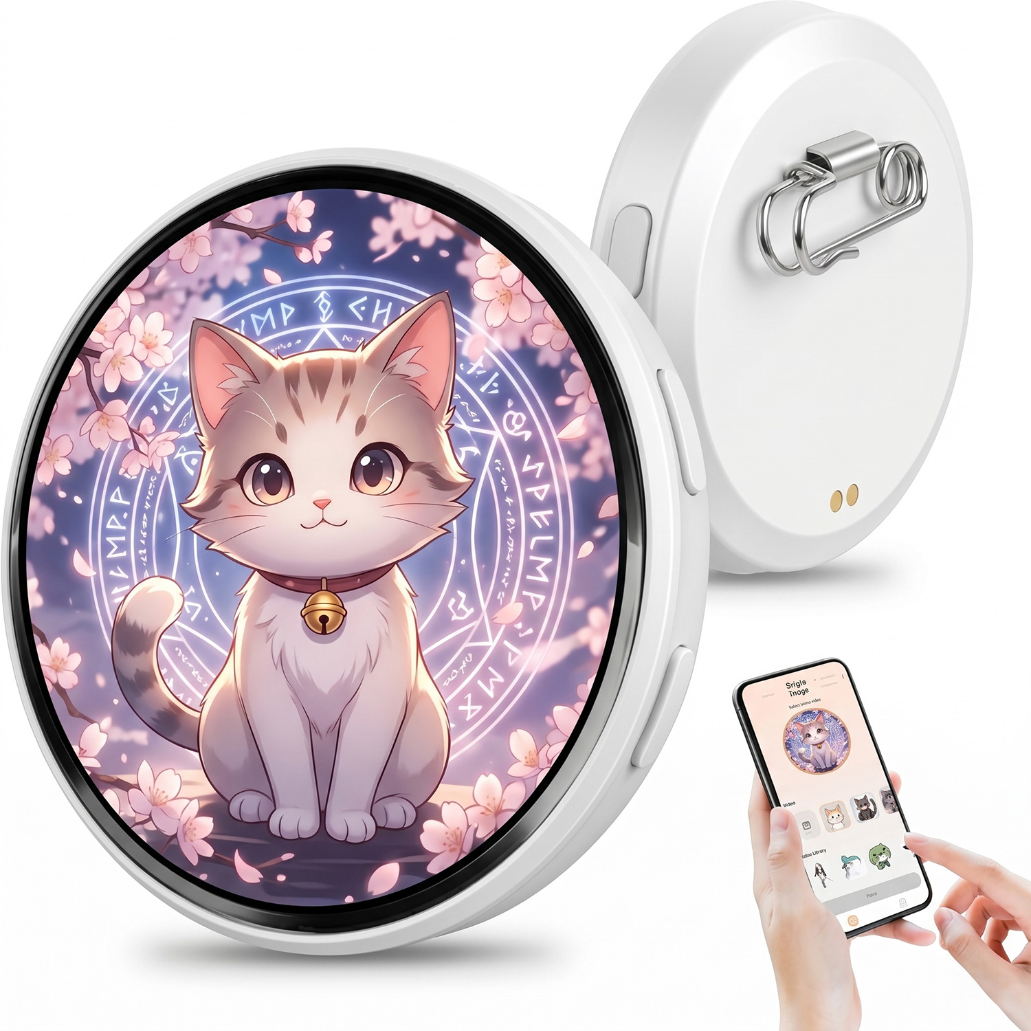 Diy Electronics Videos - ป้ายอิเล็กทรอนิกส์หน้าจอแสดงผล HD DIY E-Badge Bluetooth 6.0