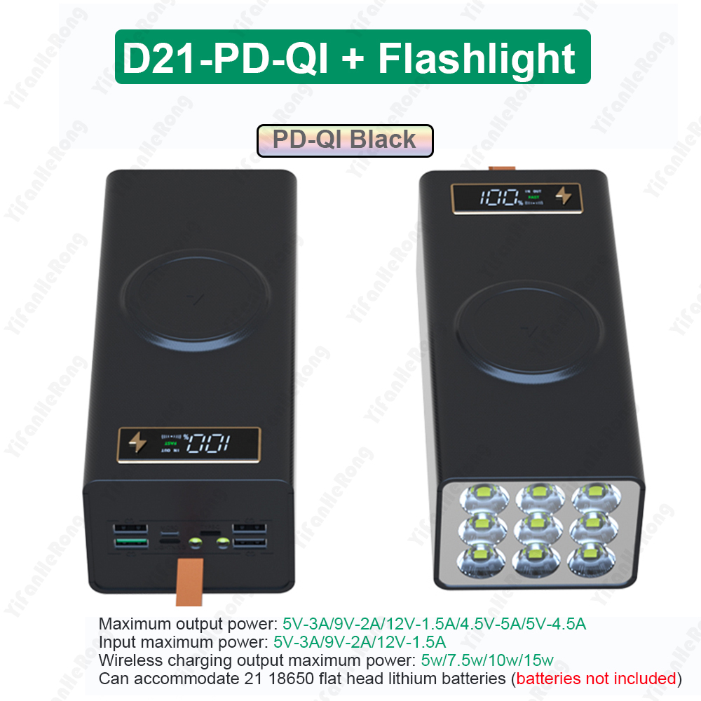 Diy Box Electronics Mall - Quick Charge DIY 21x18650 แบตเตอรี่ Power