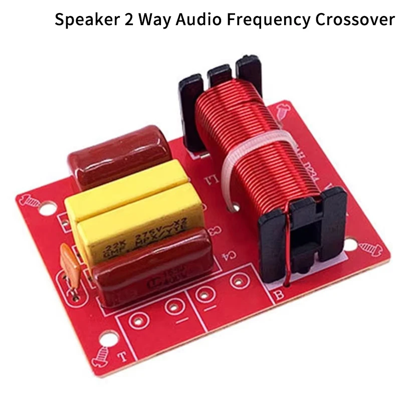 Diy Electronics Videos - โมดูลครอสโอเวอร์ฟิลเตอร์ 2 ทาง 80W สำหรับลำโพงไฮไฟ แยกเสียงแหลมและเสียงเบส