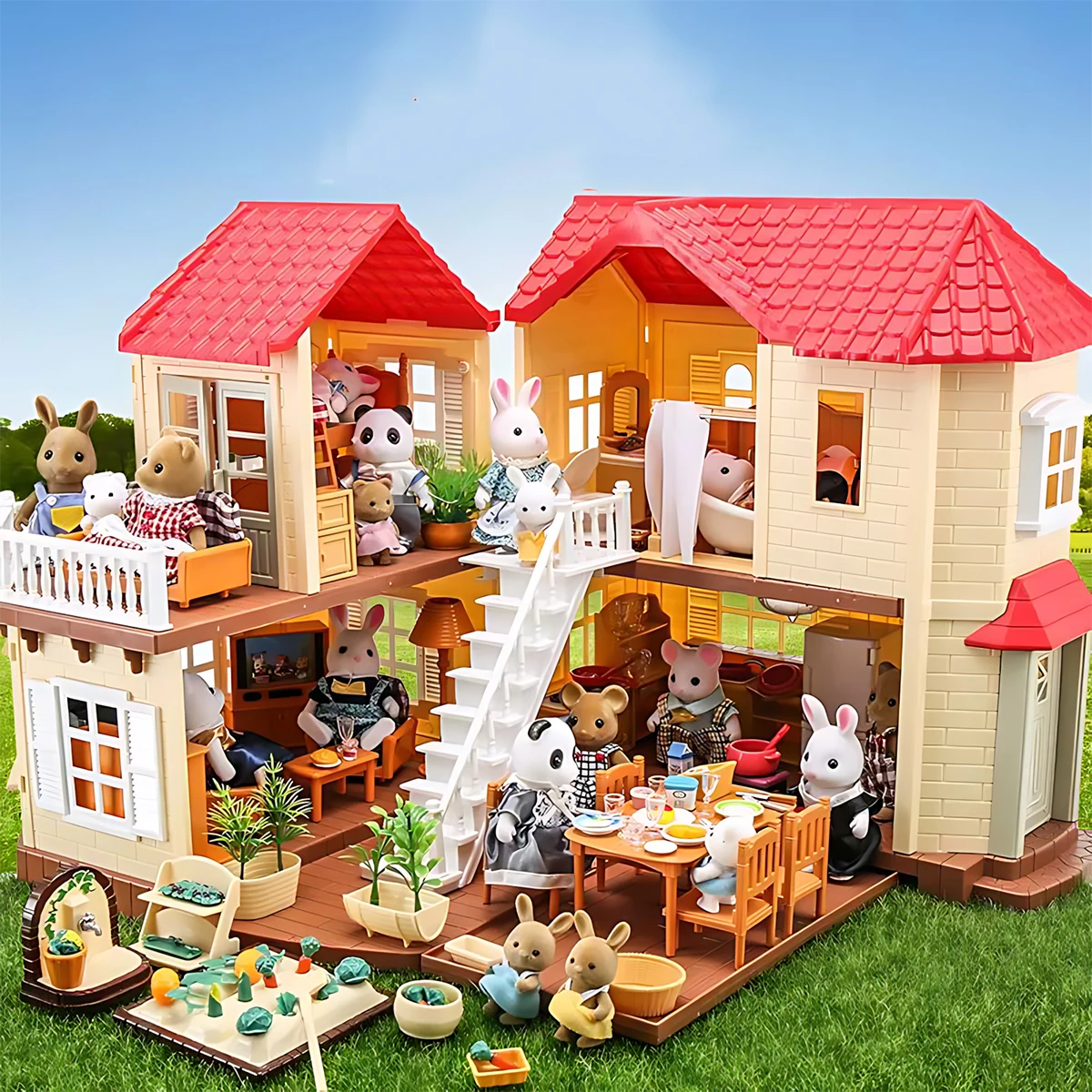 Diy Electronics Housing - เฟอร์นิเจอร์จิ๋ว 1:12 ตุ๊กตาบ้าน ชุดห้องครัว ห้องนั่งเล่น ห้องนอน