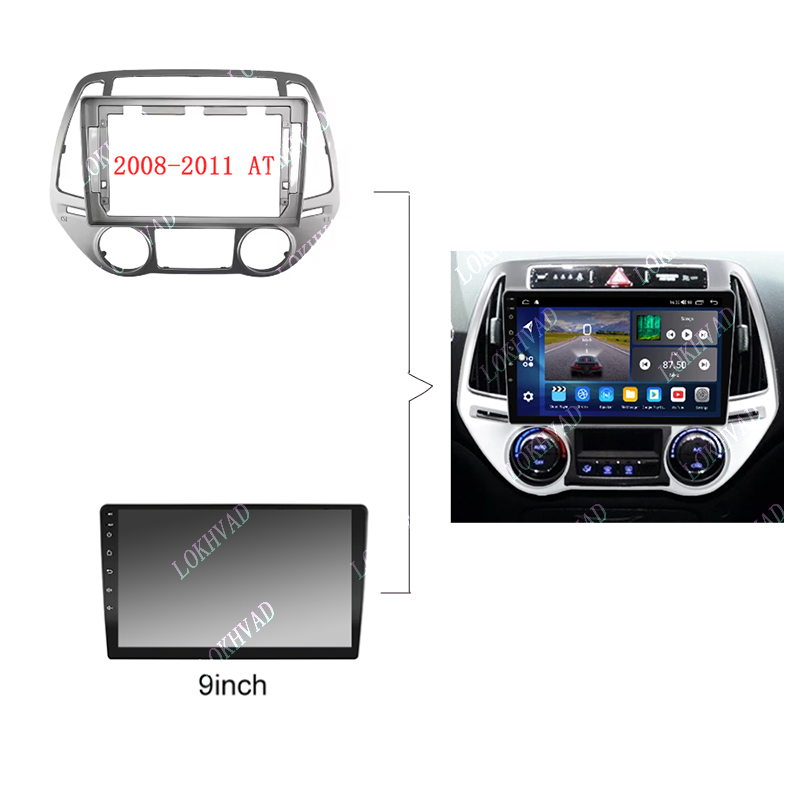 9 นิ้วรถ Fascia วิทยุสําหรับ H - Diy Electronics Radio บทวิจารณ์และราคา