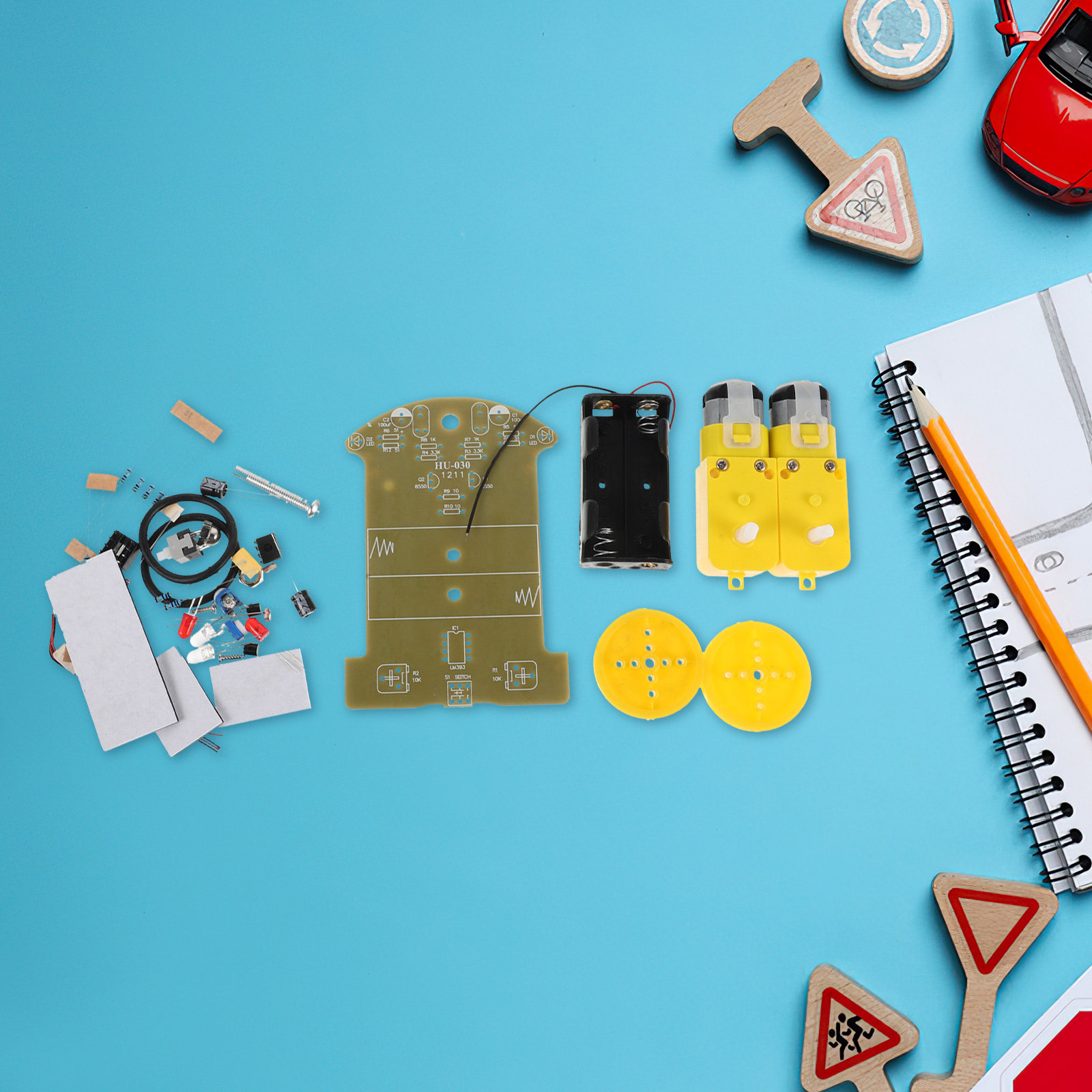 ชุดอุปกรณ์รถหุ่นยนต์ 1 ชุด รถต - Learn Diy Electronics บทวิจารณ์และราคา