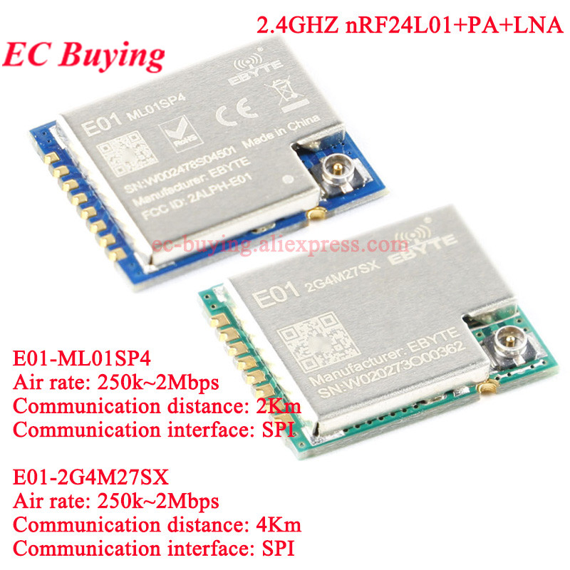 10 ชิ้น/1 ชิ้น E01-2G4M27SX ML - Nrf24L01 Module Wireless บทวิจารณ์และราคา