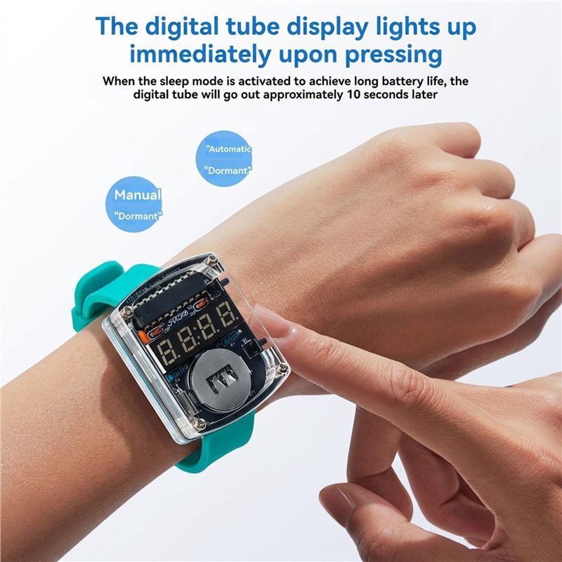 ชุดอุปกรณ์นาฬิกา LED DIY 2 ชิ้ - Diy Electronics Watch บทวิจารณ์และราคา
