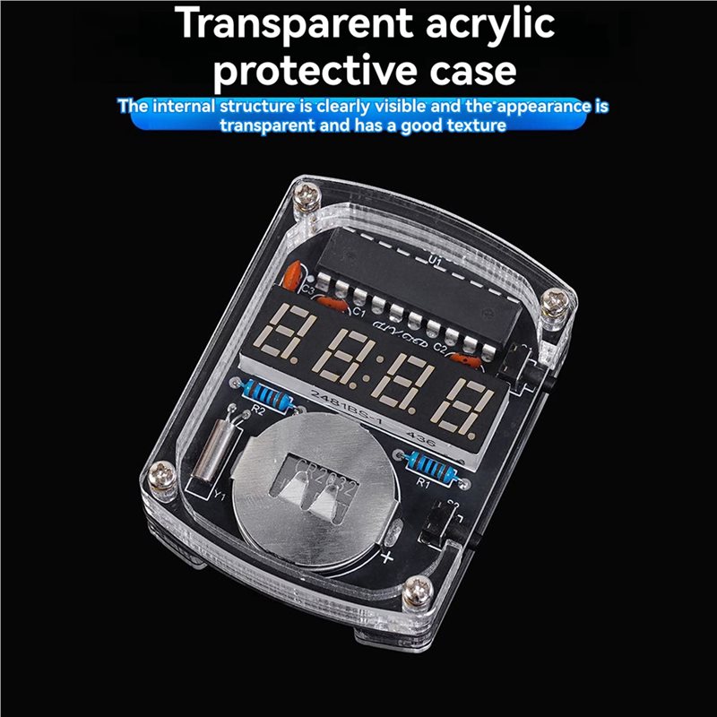 ชุดอุปกรณ์นาฬิกา LED DIY 2 ชิ้ - Diy Electronics Watch บทวิจารณ์และราคา