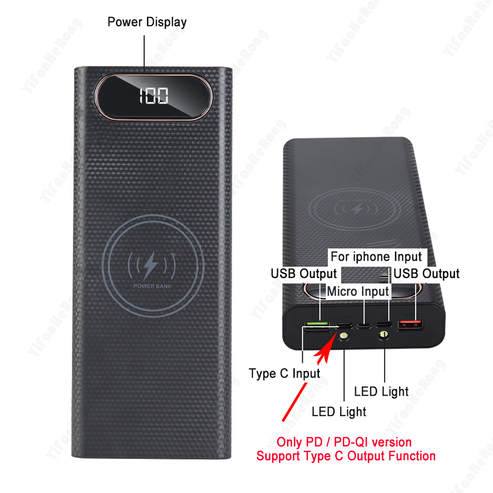 QC3.0 8x21700 แบตเตอรี่ Power  - Diy Box Electronics Mall บทวิจารณ์และราคา