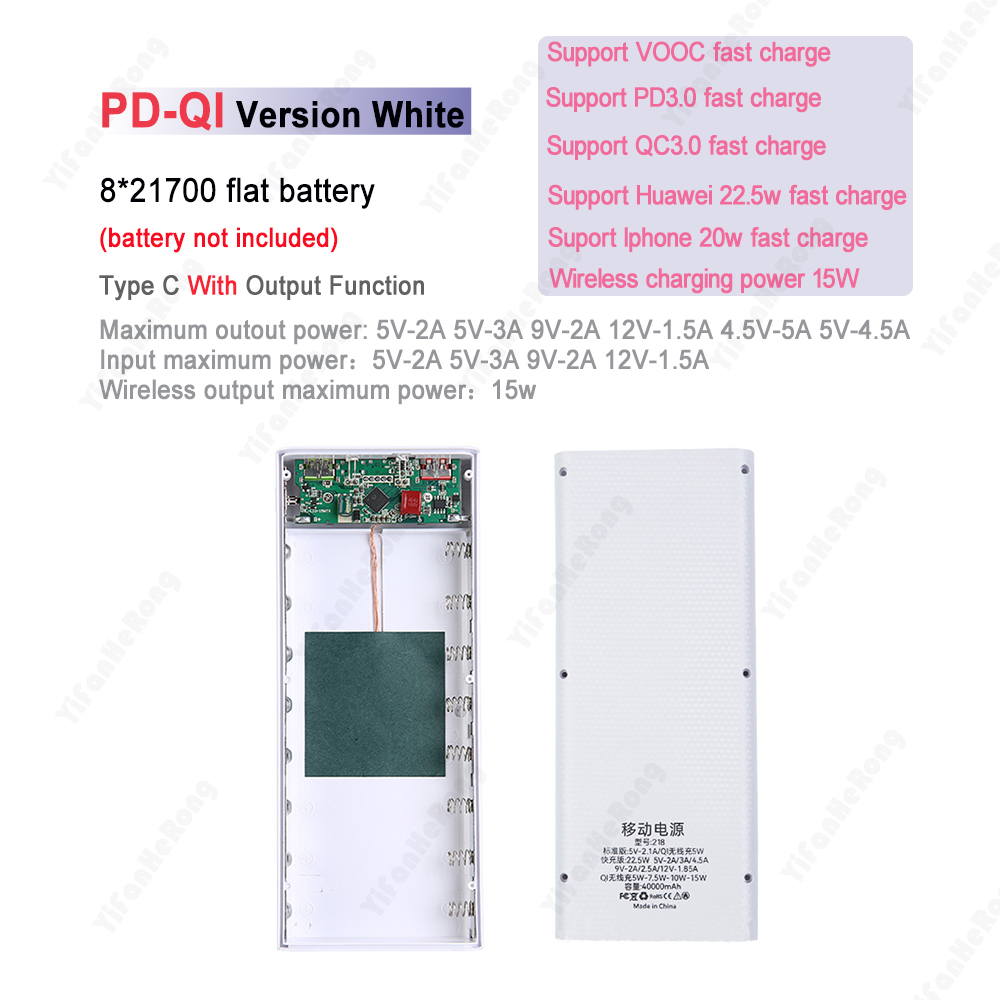 QC3.0 8x21700 แบตเตอรี่ Power  - Diy Box Electronics Mall บทวิจารณ์และราคา