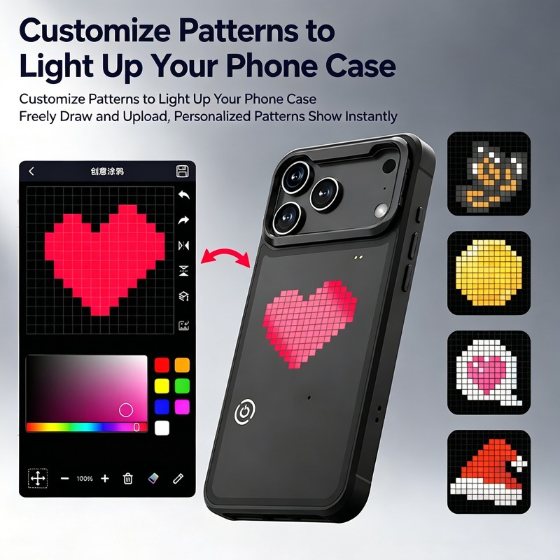 เคสโทรศัพท์ LED Pixel DIY แบบเ - Diy Electronics Tpu บทวิจารณ์และราคา