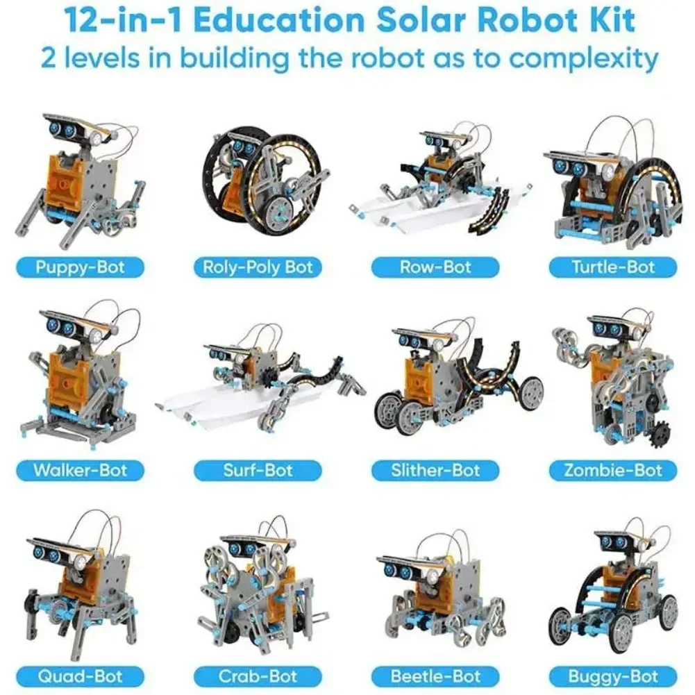 13 in 1 พลังงานแสงอาทิตย์หุ่นย - Learn Diy Electronics บทวิจารณ์และราคา